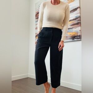 ARITZIA Wilfred Effortless Cropped Pant Black Size 10